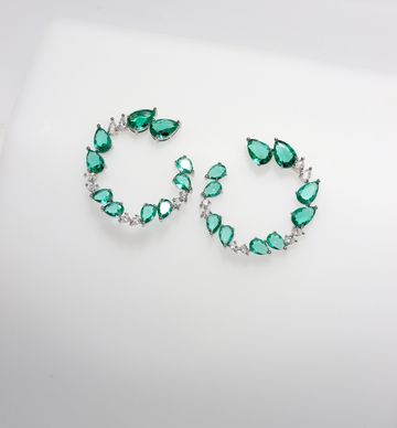 KATELIN PETROL EARRINGS