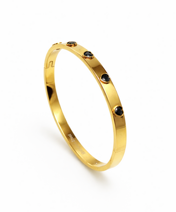 HEART BLACK BANGLE