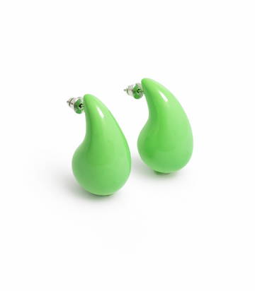 GREEN DROP EARRINGS