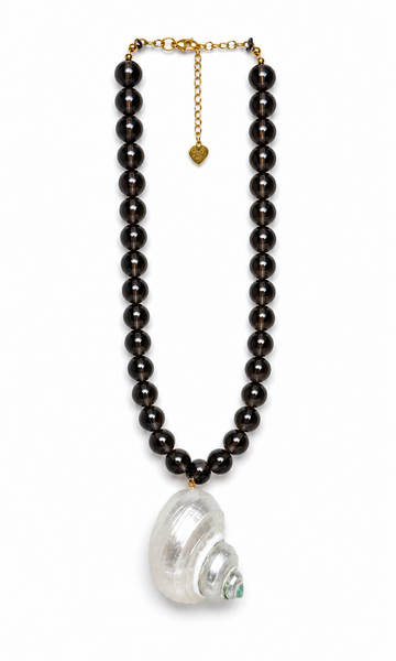 BROWN SHELL NECKLACE