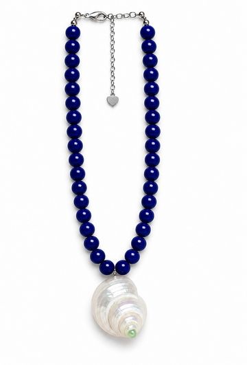 BLUE SHELL NECKLACE
