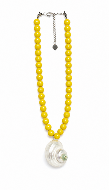YELLOW SHELL NECKLACE